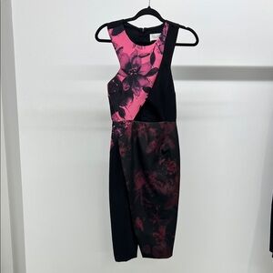 Shakuhachi Pink and Black Floral Dress